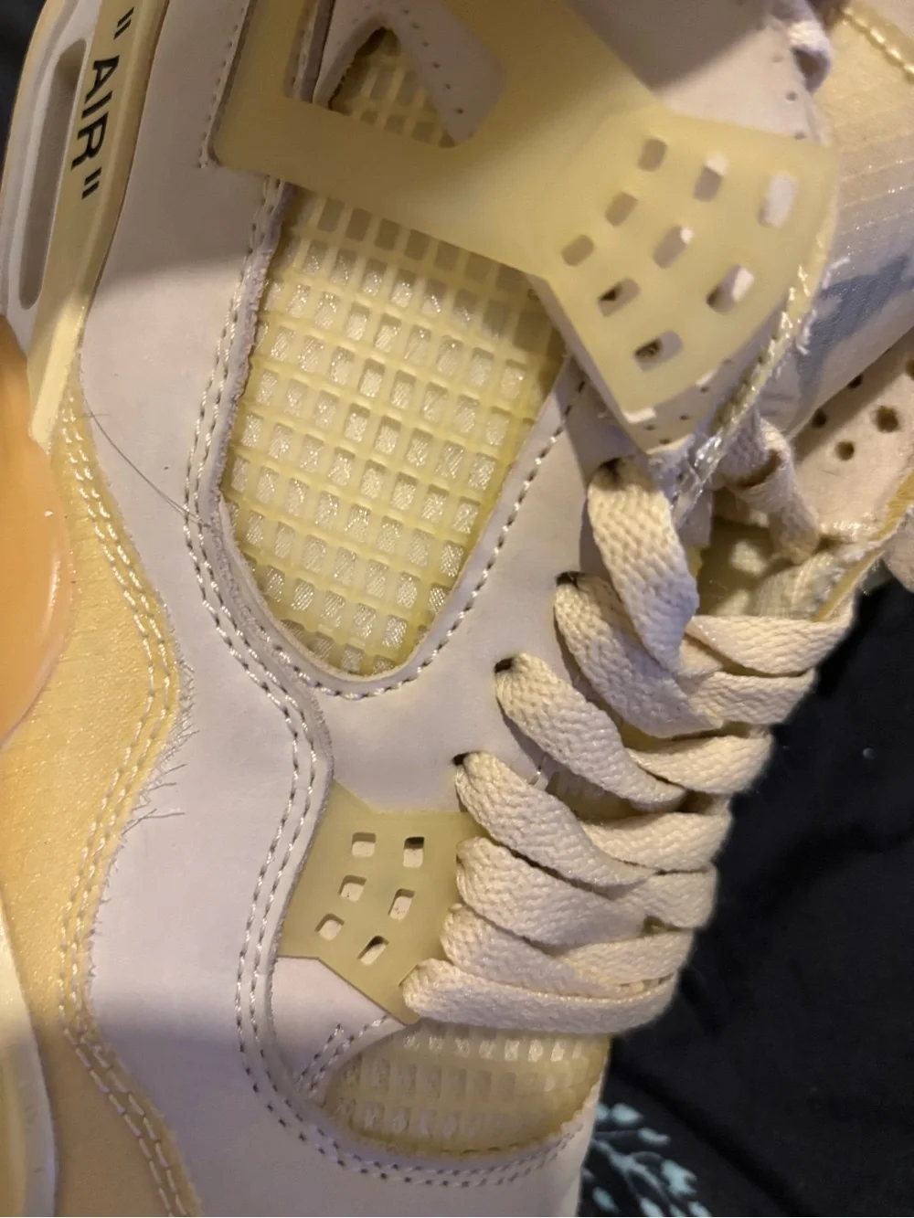 Jordan 4 Retro Off White Sail Men’s 12 Rare Virgil Abloh Collab Version